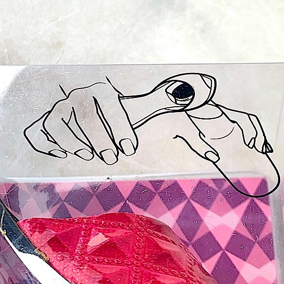 WILD EYE DESIGNS BOTTLE OPENER HIGH HEEL SILVER PINK PATENT PADDED NIB - Picture 8 of 10